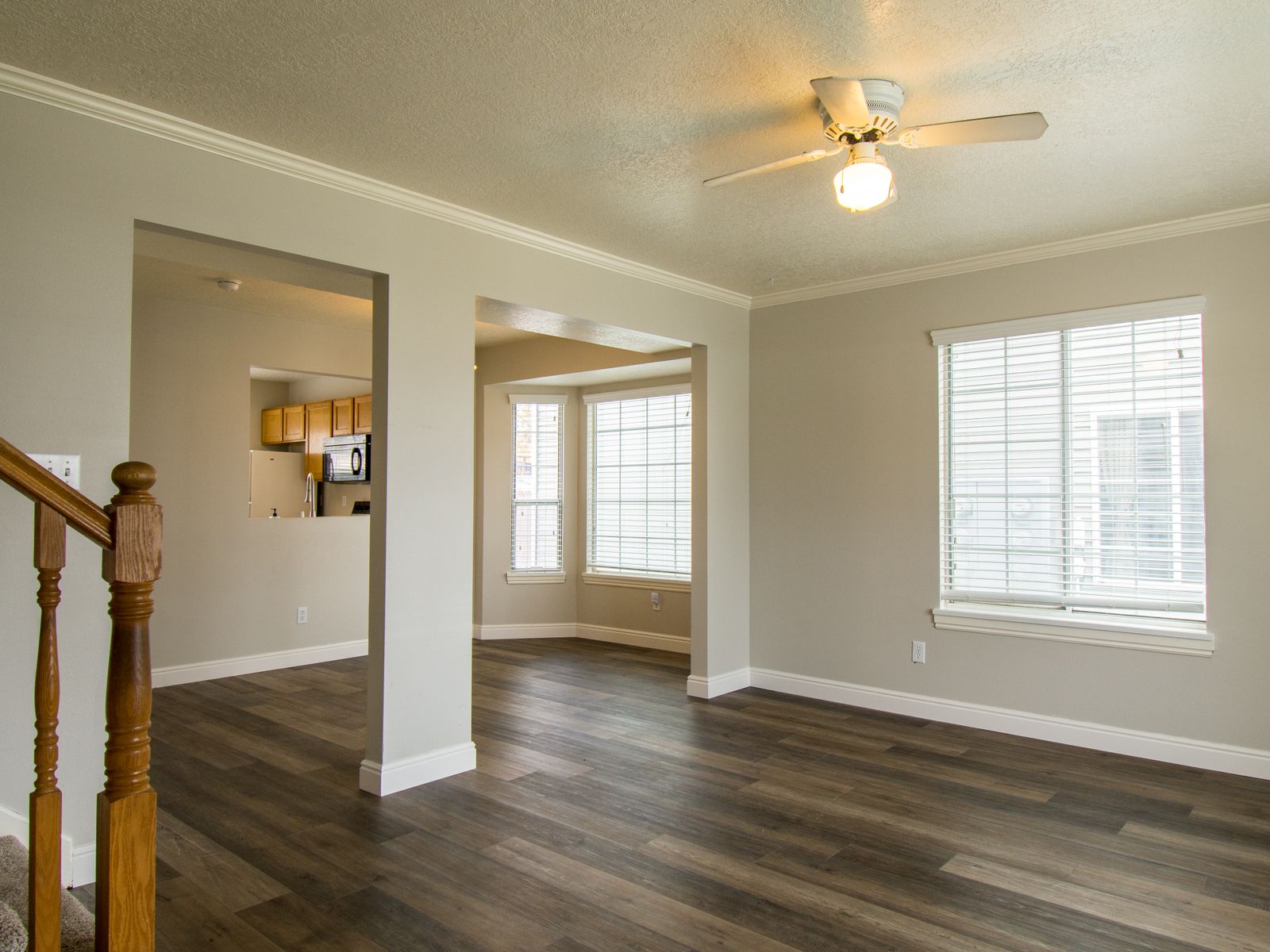Empty, freshly cleaned home ready for move in